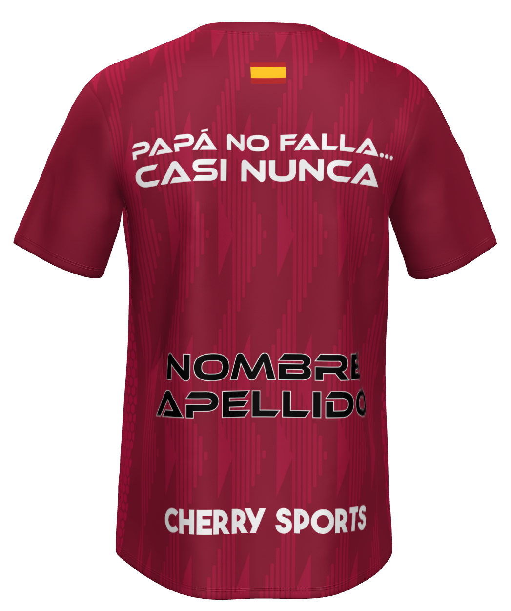 Camiseta Pádel "Papá no falla...casi nunca"